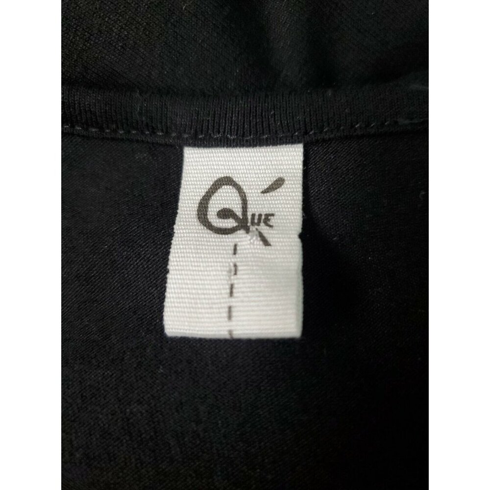 Que Women's Black Drop Crotch Sleeveless Drawstrings V-Neck Jumpsuit Size 6 NWOT - Picture 10 of 10